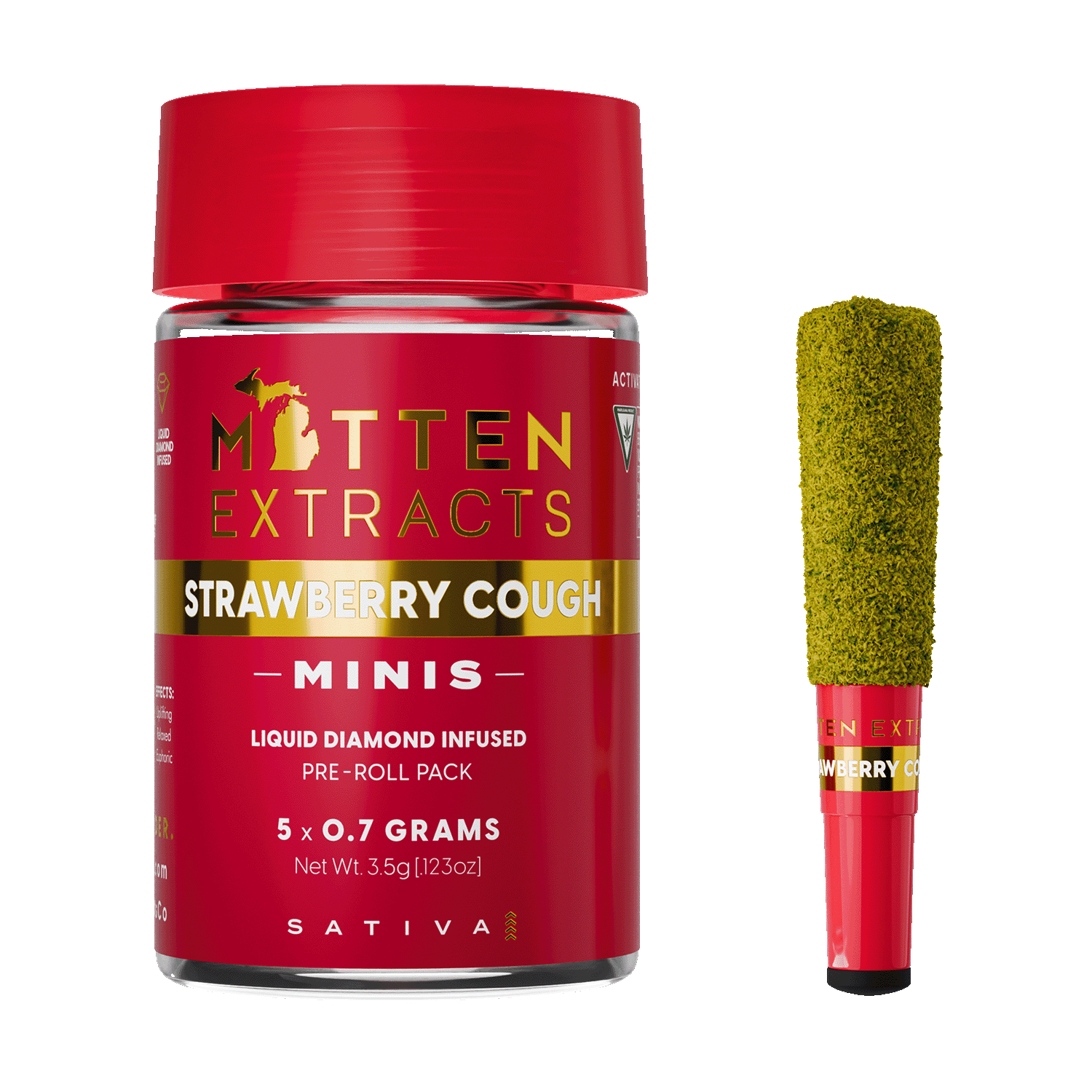 Strawberry Cough Infused Pre-Roll Minis 3.5g