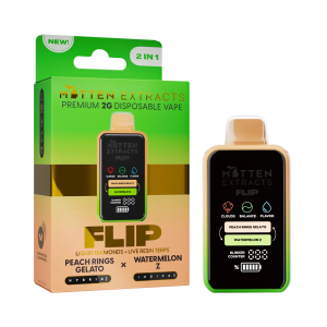 Peach Rings Gelato X Watermelon Z FLIP Disposable Vape 2G