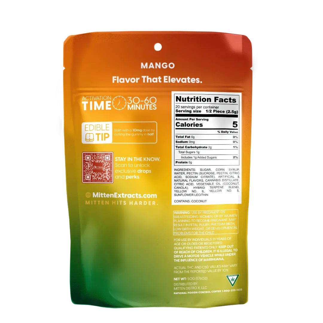 Mango Gummies 200mg (10 Pack) - Image 2