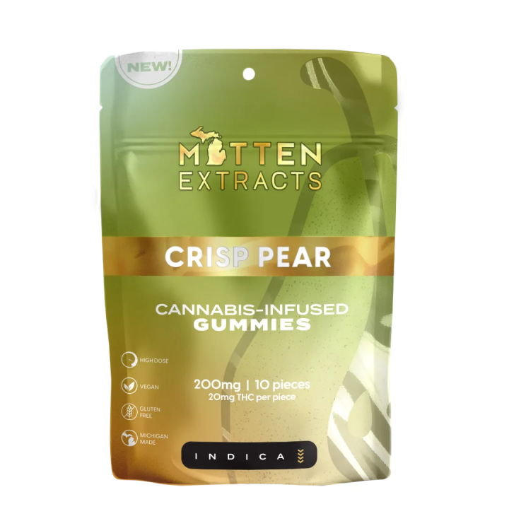 Crisp Pear Gummies 200mg (10 Pack)