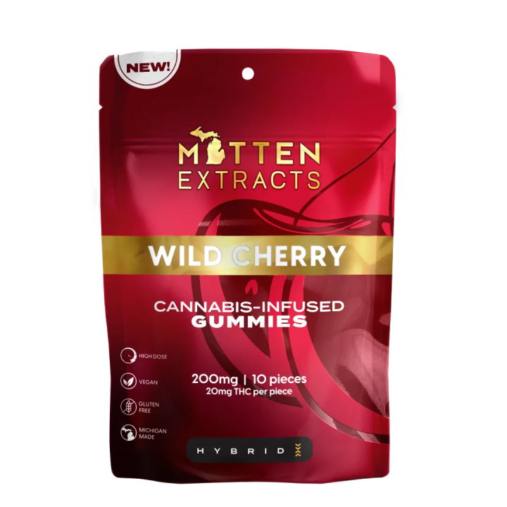 Wild Cherry Gummies 200mg (10 Pack)