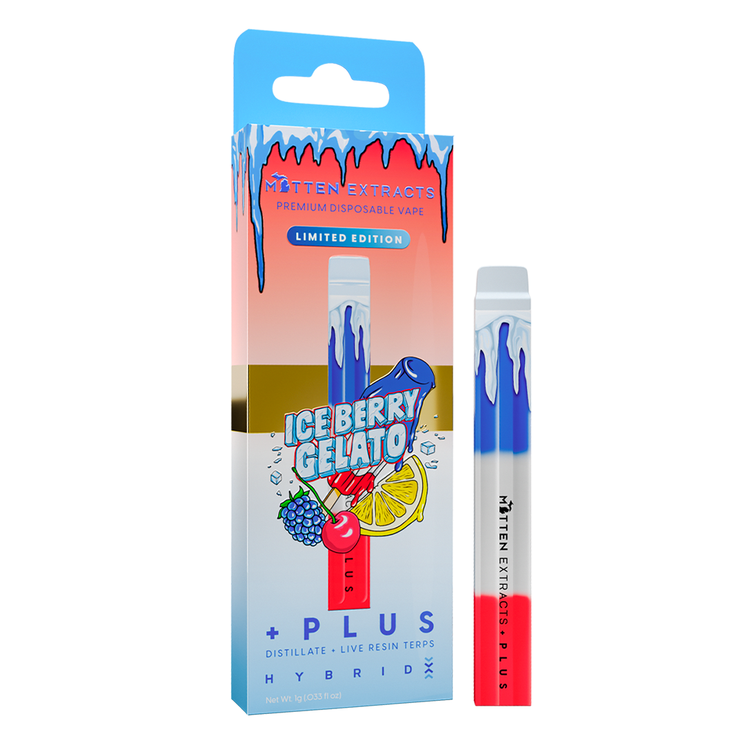 Ice Berry Gelato +Plus Disposable Vape 1g