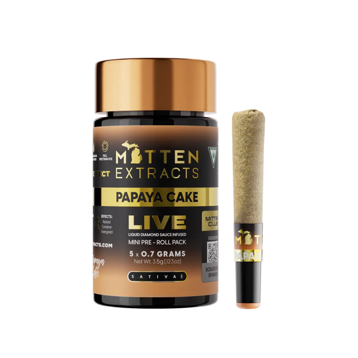 Papaya Cake LIVE Infused Pre-Roll Minis 3.5g