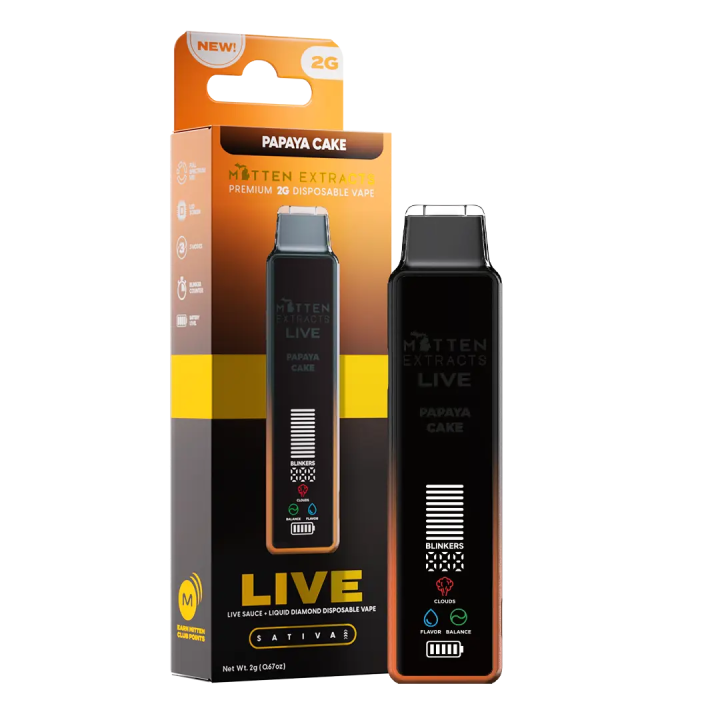 Papaya Cake LIVE Disposable Vape 2g